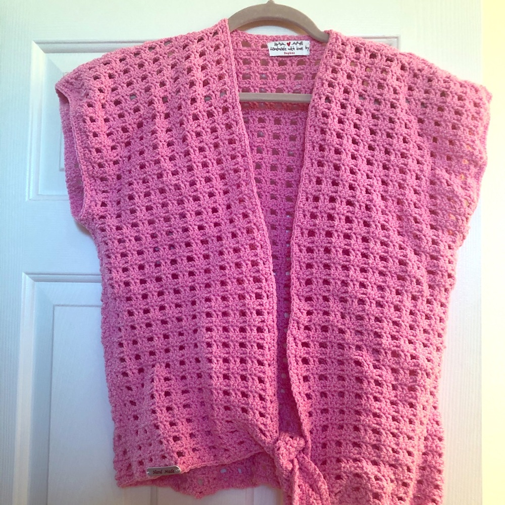 Handcrafted crochet vest